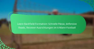 Leere Backfield-Formation: Schnelle Pässe, defensive Reads, Receiver-Ausrichtungen im 6-Mann-Football