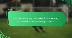 Stack-Verteidigung: Linebacker-Positionierung, Laufunterstützung, Deckungsschemata